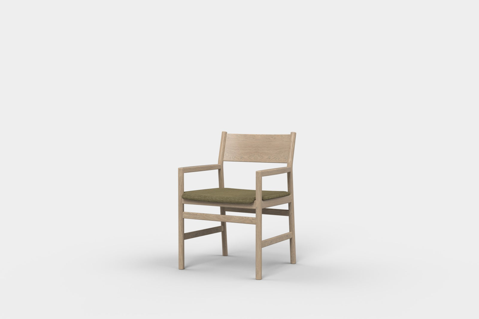 Ex-display - Gus Chair With Arms Upholstered Moss