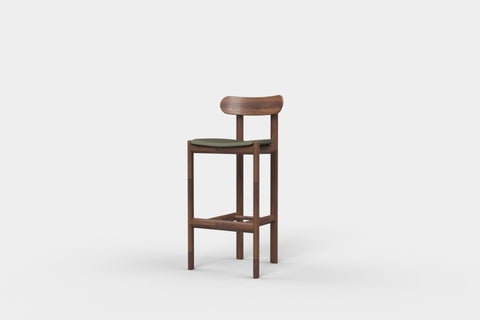 Ex-display - Rye Upholstered High Barstool Khaki