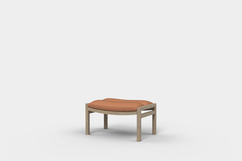 Ex-display - Lake Ottoman Coffee Leather