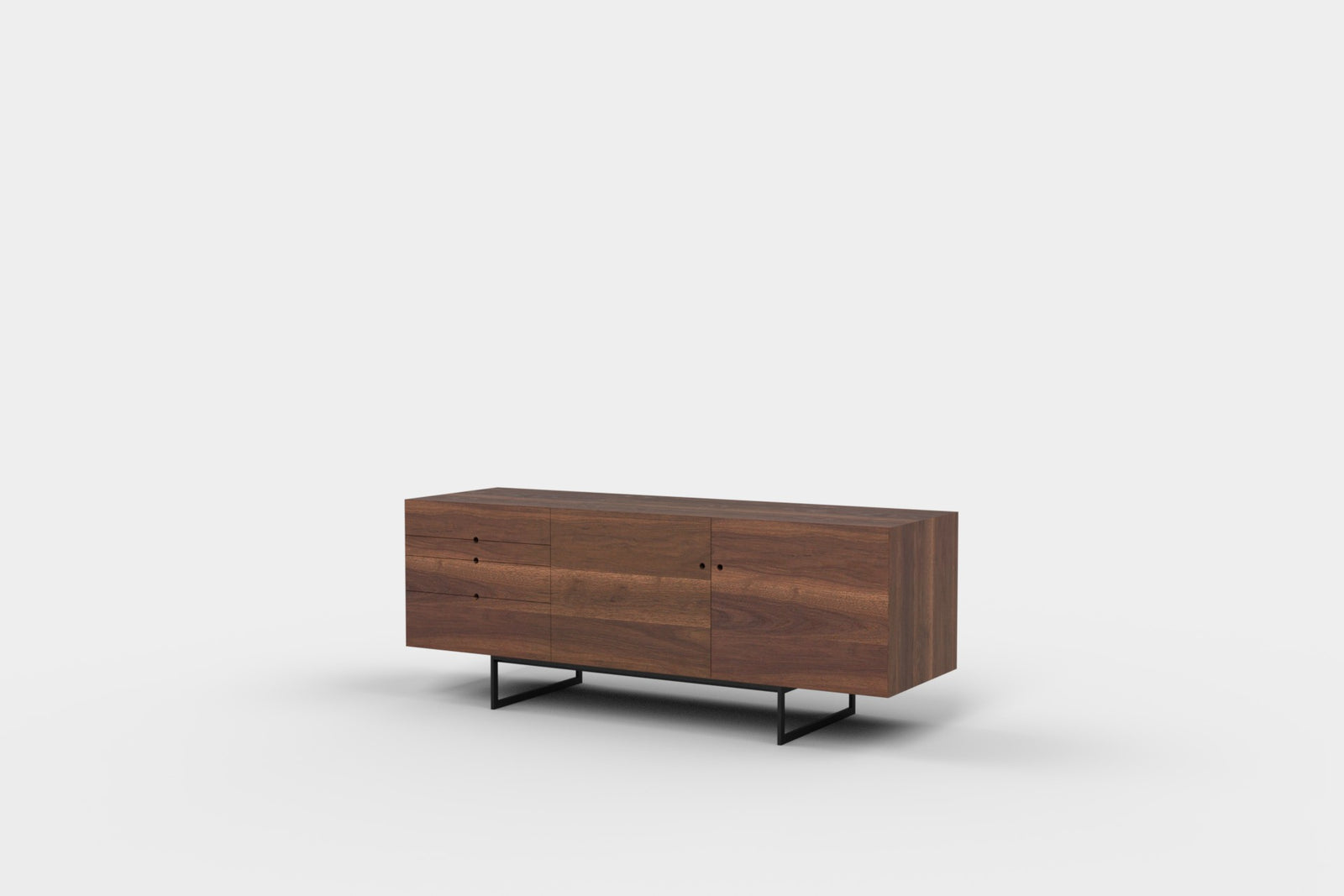 Ex-display - Clementine Sideboard 4 Drawers Walnut