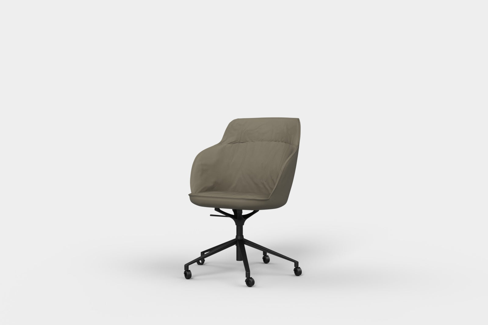 Ex-display - Mina Executive Chair 5 Star Swivel Khaki Leather