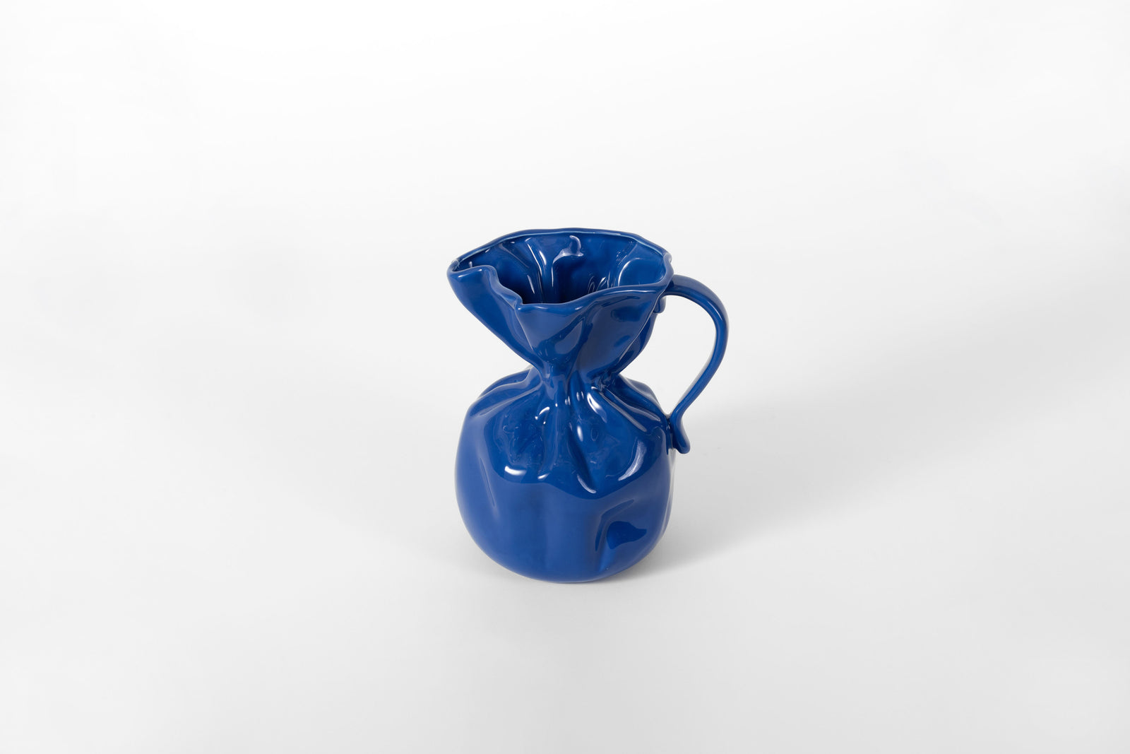Byon Crumple Jug Cobalt