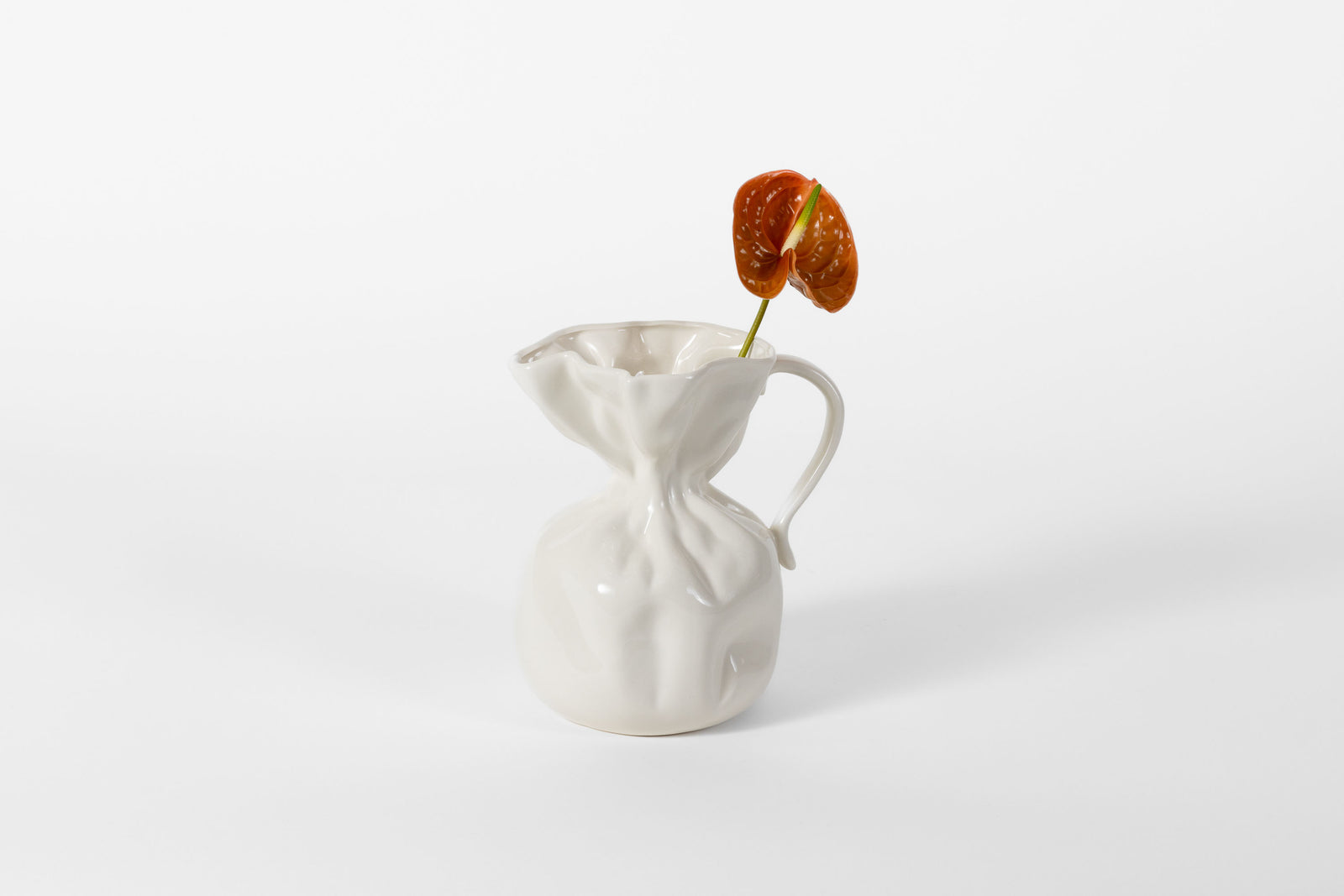 Byon Crumple Jug White