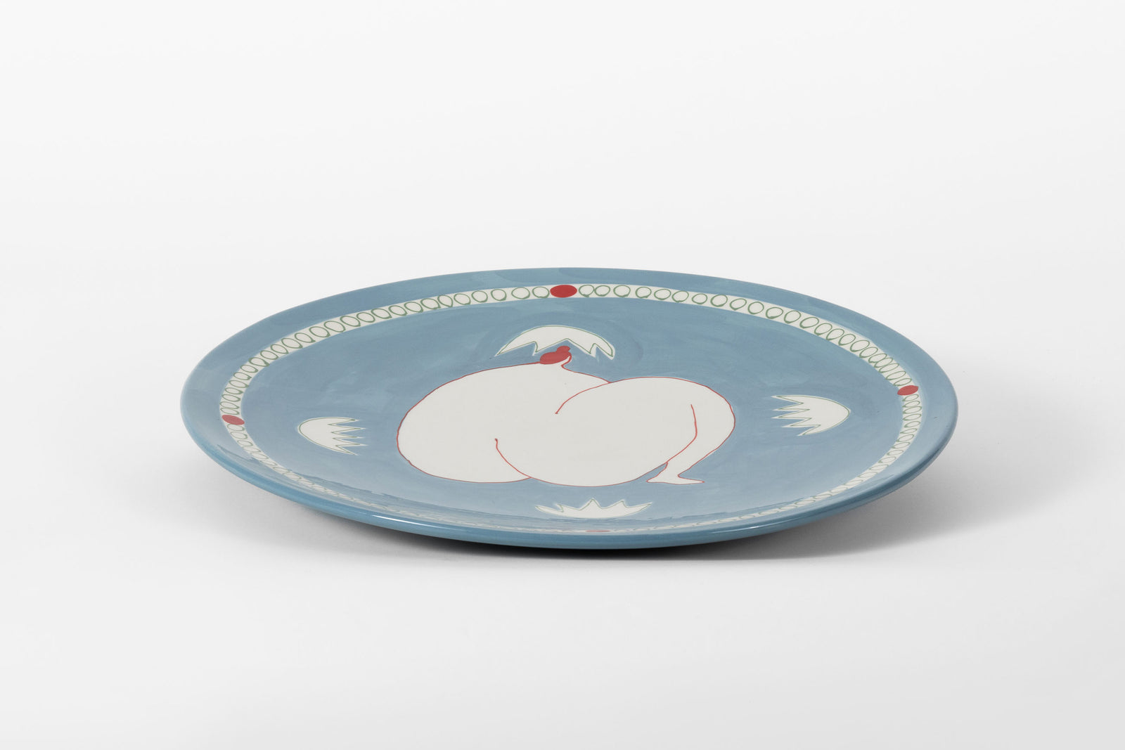 Woman Sitting Fruit Platter Cornflower