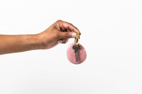 Earth Key Ring Dusty Rose