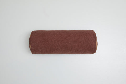 Duke Pipe Bolster Cushion Mahogany