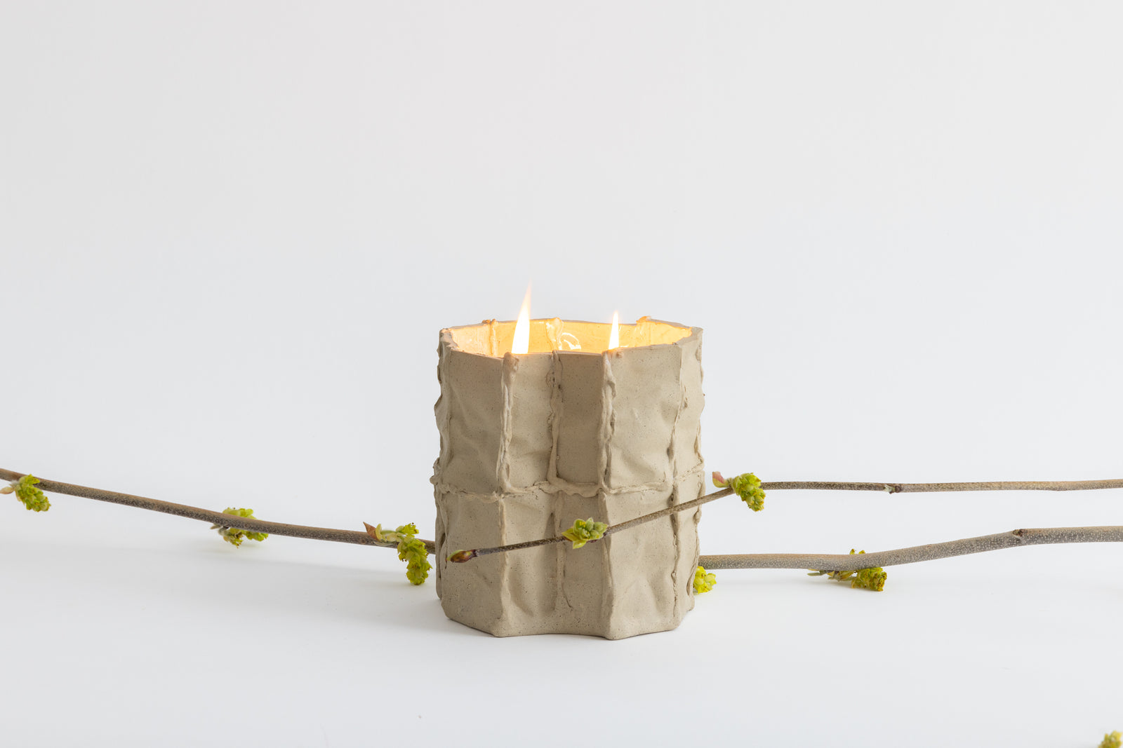 Jardan Lucy Tolan Woven Embers Candle Natural