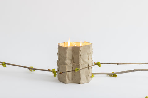 Woven Embers Edition Candle Candle 12.5 x 10.5 x 10.5cm Natural