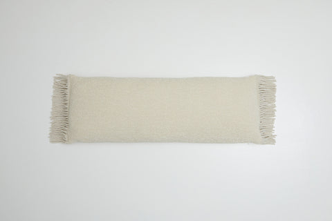Luna Tassel Bolster Cushion Eggshell