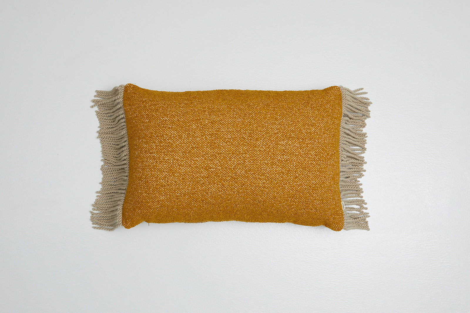 Luna Tassel Rectangle Cushion Mustard Seed