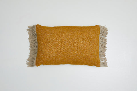 Luna Tassel Rectangle Cushion Mustard Seed