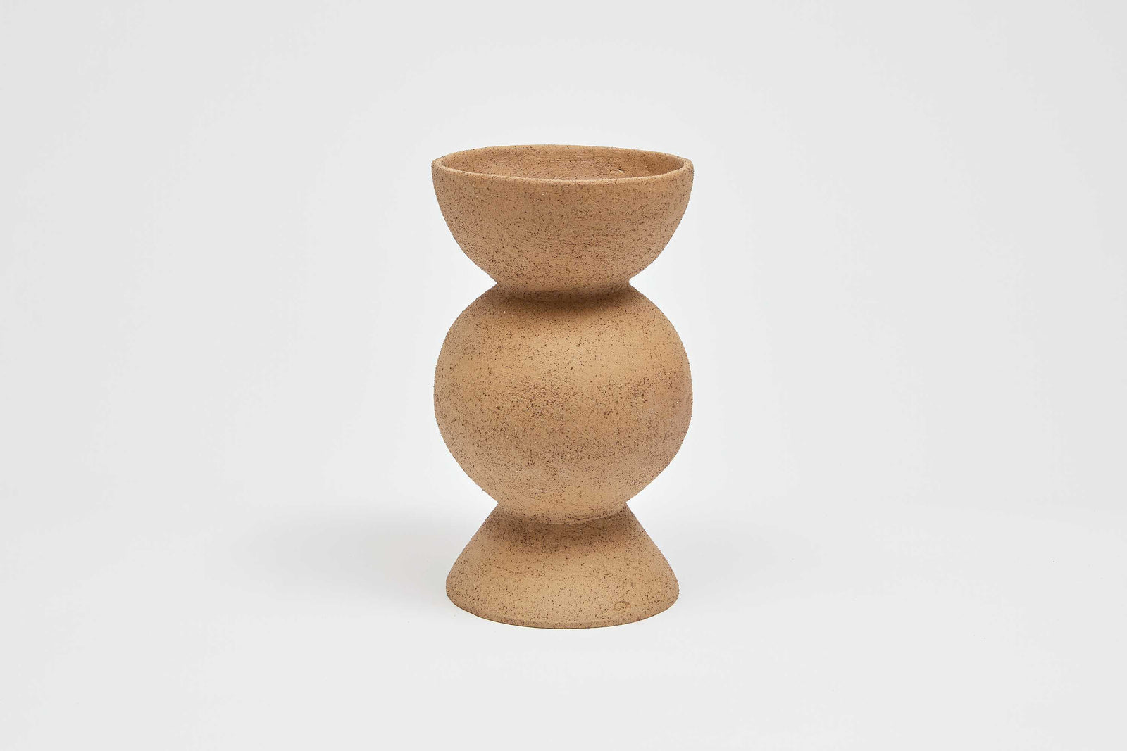 Bobble Vessel Natural Raku