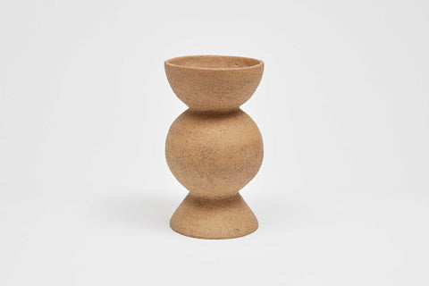 Bobble Vessel Natural Raku