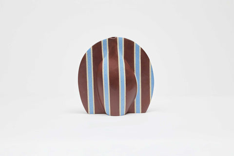 Canvas Medium Stripe Vase Mulberry