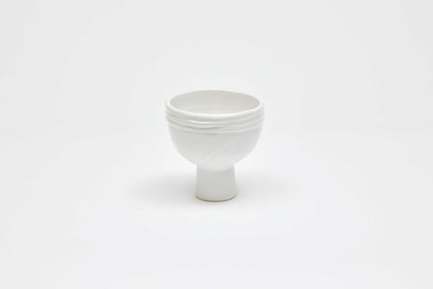 Piped Vessel Mini White Gloss
