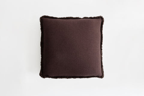Pamama Square Fringe Cushion Cacao