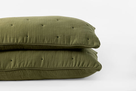 Pim Pillowcase Pair Khaki