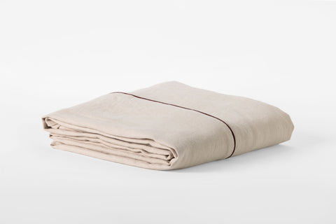 Rune Linen Bed Cover Oat