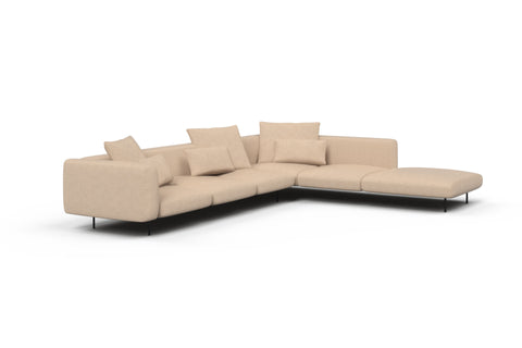 Miller Modular Sofa Stone Washed Linen Apricot