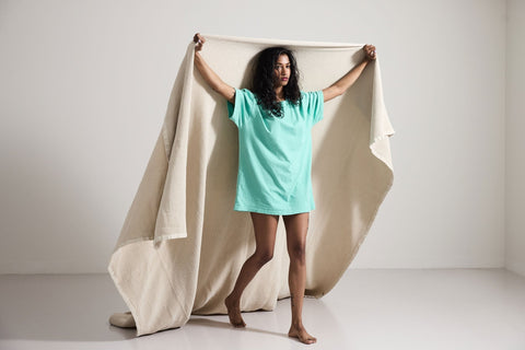 Coco Waffle Blanket Stone