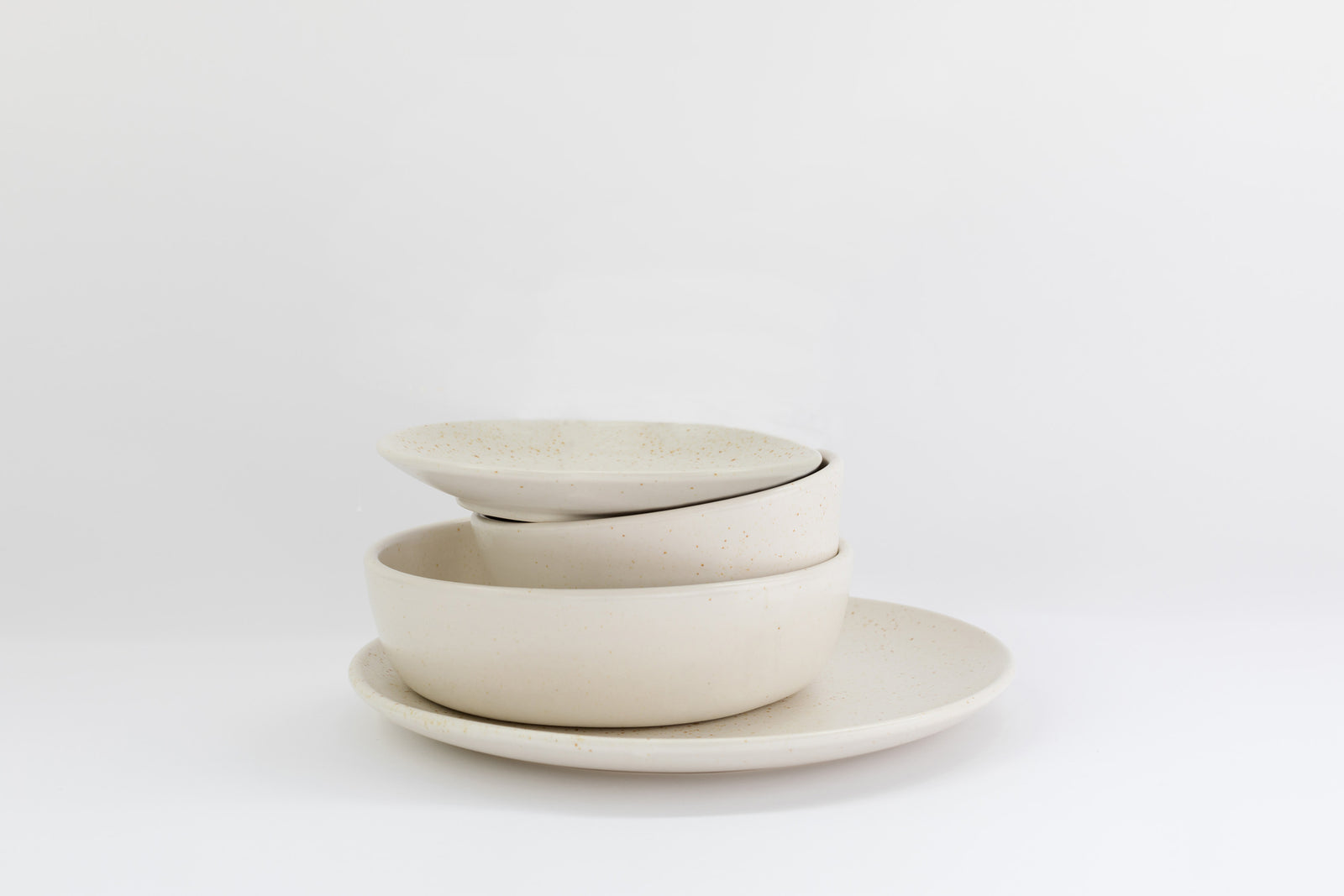 Natural Ceramic 16 Piece Dinner Set - Baye Dinnerware - Jardan and Bendigo Pottery - Made in Australia