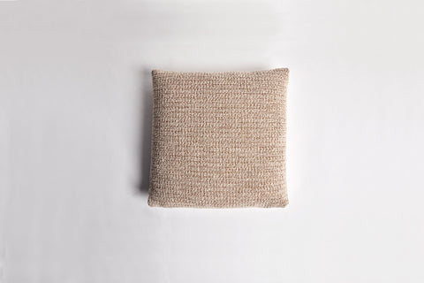 Bowie Cushion Sepia Wool Square 54 x 54cm Sepia