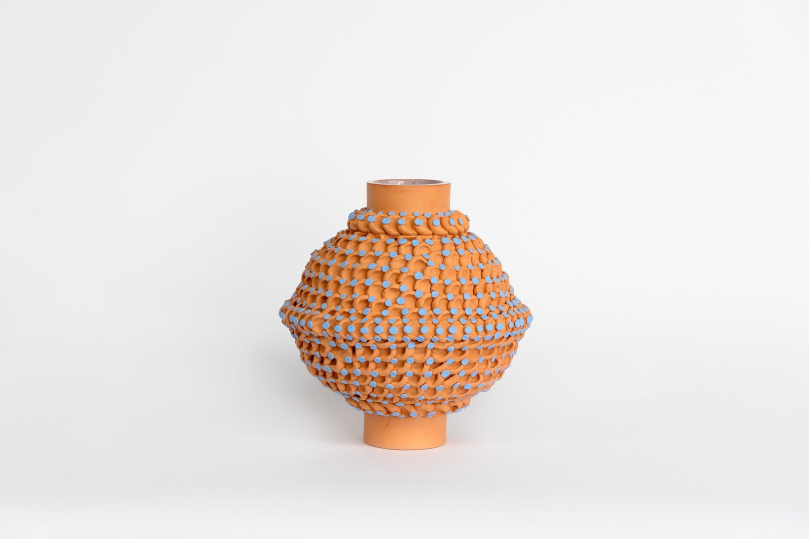 Dot Vase Large Terracotta & Blue | Jardan | Homeware