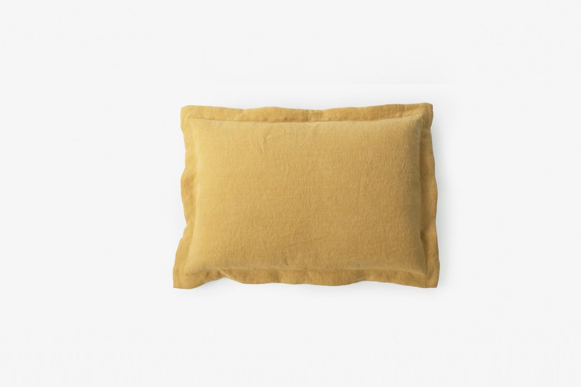 Duke Rectangle Cushion Lemon - Premium European Flax Linen Cushion