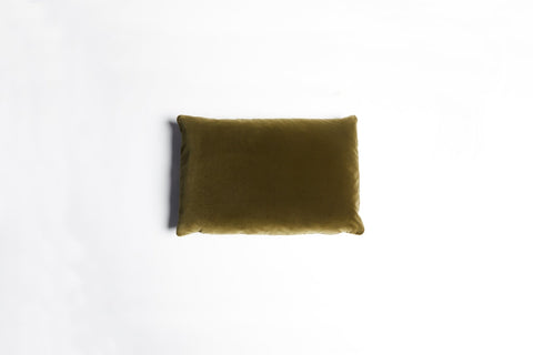 Elk Rectangle Cushion Khaki Velvet Rectangle 40 x 60cm Khaki