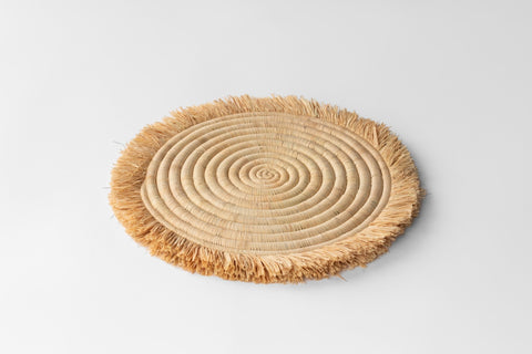 Fringed Placemat Natural Placemat 30 x 30cm Natural