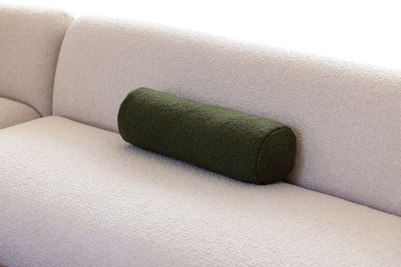 Shop Poppy Bolster Cushion Moss by Jardan