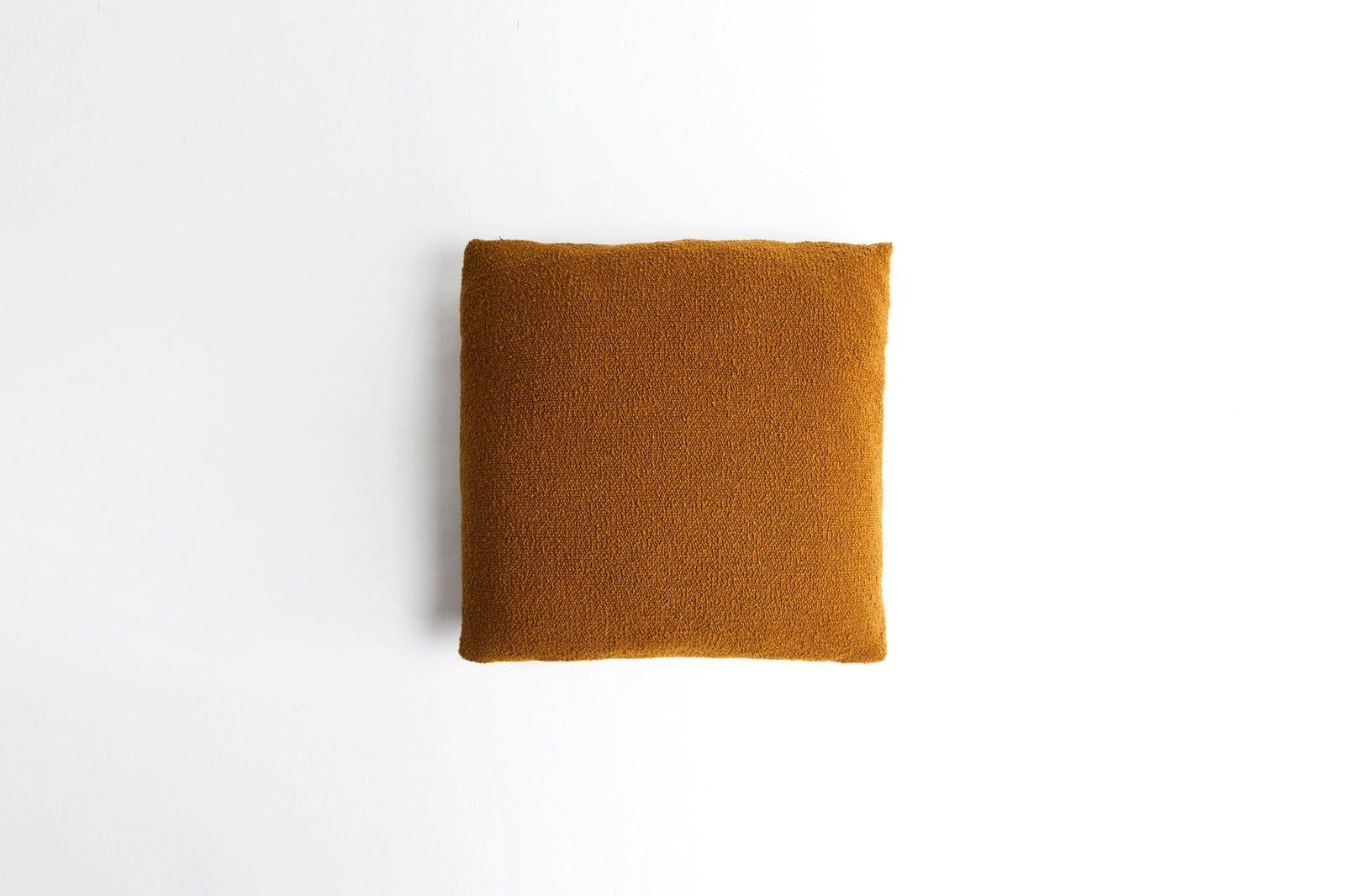 Poppy Cushion Rust Wool Square 62 x 62cm Rust