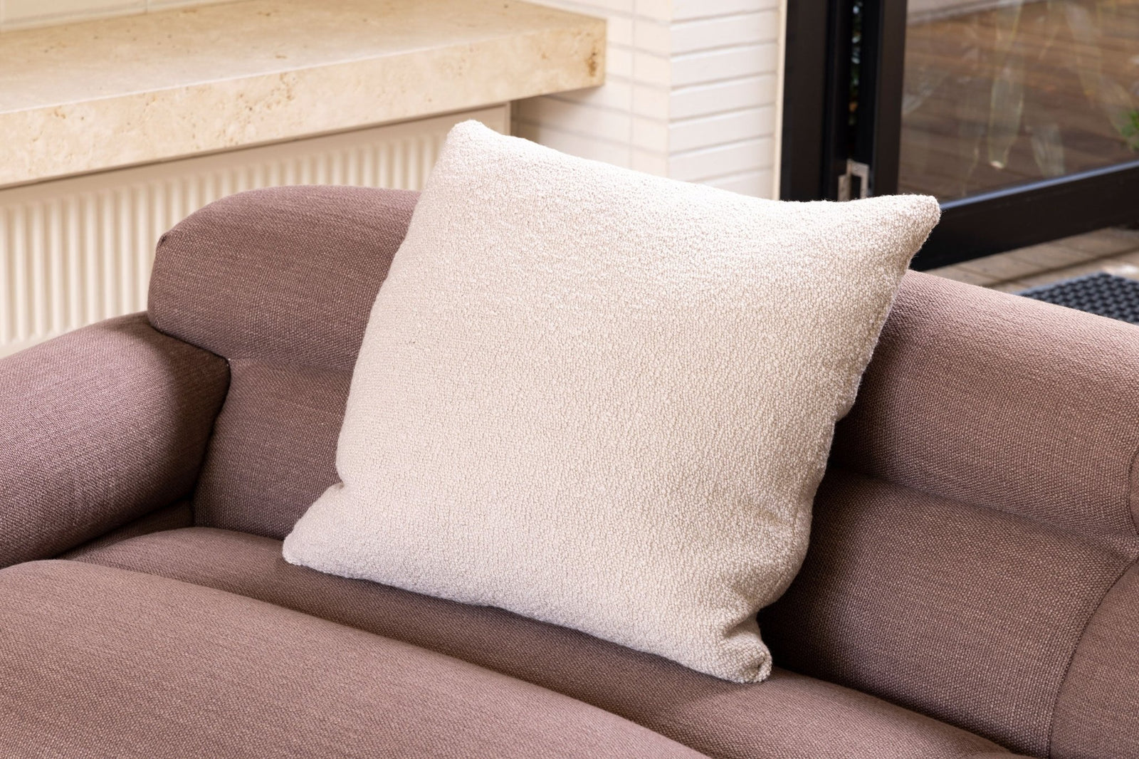 Poppy Square Cushion Oat | Jardan | Homeware